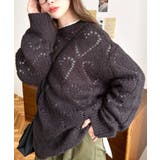 モヘア混ハート柄ニット | moment+ | 詳細画像43 