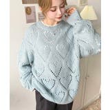 モヘア混ハート柄ニット | moment+ | 詳細画像5 