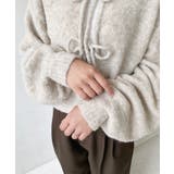 前後2WAYブークレニットリボンカーディガン | moment+ | 詳細画像24 