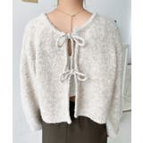 前後2WAYブークレニットリボンカーディガン | moment+ | 詳細画像26 