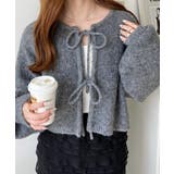 前後2WAYブークレニットリボンカーディガン | moment+ | 詳細画像28 