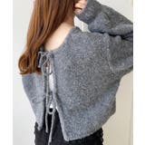 前後2WAYブークレニットリボンカーディガン | moment+ | 詳細画像31 