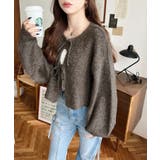 前後2WAYブークレニットリボンカーディガン | moment+ | 詳細画像41 