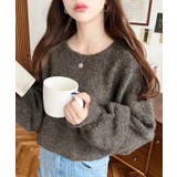 前後2WAYブークレニットリボンカーディガン | moment+ | 詳細画像43 