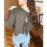 前後2WAYブークレニットリボンカーディガン | moment+ | 詳細画像44 