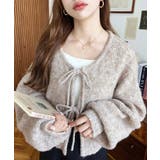 前後2WAYブークレニットリボンカーディガン | moment+ | 詳細画像47 