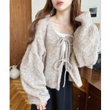 前後2WAYブークレニットリボンカーディガン | moment+ | 詳細画像48 