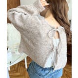 前後2WAYブークレニットリボンカーディガン | moment+ | 詳細画像54 