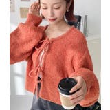 前後2WAYブークレニットリボンカーディガン | moment+ | 詳細画像68 