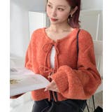 前後2WAYブークレニットリボンカーディガン | moment+ | 詳細画像70 