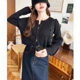 Wジップリブニットカーディガン | moment+ | 詳細画像15 