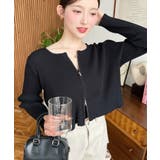 Wジップリブニットカーディガン | moment+ | 詳細画像19 