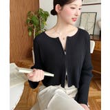 Wジップリブニットカーディガン | moment+ | 詳細画像21 