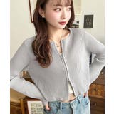 Wジップリブニットカーディガン | moment+ | 詳細画像22 