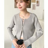 Wジップリブニットカーディガン | moment+ | 詳細画像29 