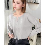 Wジップリブニットカーディガン | moment+ | 詳細画像32 