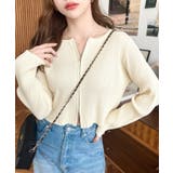 Wジップリブニットカーディガン | moment+ | 詳細画像39 