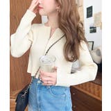 Wジップリブニットカーディガン | moment+ | 詳細画像40 