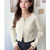 Wジップリブニットカーディガン | moment+ | 詳細画像45 