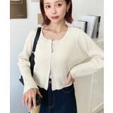 Wジップリブニットカーディガン | moment+ | 詳細画像49 