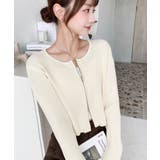 Wジップリブニットカーディガン | moment+ | 詳細画像54 