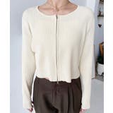 Wジップリブニットカーディガン | moment+ | 詳細画像56 