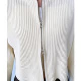 Wジップリブニットカーディガン | moment+ | 詳細画像58 