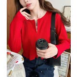 Wジップリブニットカーディガン | moment+ | 詳細画像73 