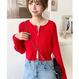 Wジップリブニットカーディガン | moment+ | 詳細画像81 