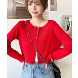 Wジップリブニットカーディガン | moment+ | 詳細画像82 