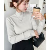 ボトルネックラメニットプルオーバ 12G | moment+ | 詳細画像11 