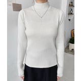 ボトルネックラメニットプルオーバ 12G | moment+ | 詳細画像16 