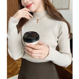 ボトルネックラメニットプルオーバ 12G | moment+ | 詳細画像22 