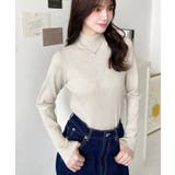 ボトルネックラメニットプルオーバ 12G | moment+ | 詳細画像26 