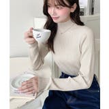 ボトルネックラメニットプルオーバ 12G | moment+ | 詳細画像28 