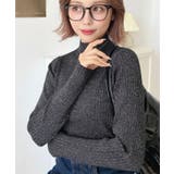 ボトルネックラメニットプルオーバ 12G | moment+ | 詳細画像39 