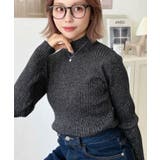 ボトルネックラメニットプルオーバ 12G | moment+ | 詳細画像41 