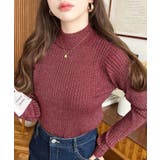 ボトルネックラメニットプルオーバ 12G | moment+ | 詳細画像49 