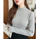 ボトルネックラメニットプルオーバ 12G | moment+ | 詳細画像54 