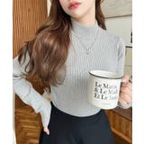 ボトルネックラメニットプルオーバ 12G | moment+ | 詳細画像55 