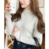 ボトルネックラメニットプルオーバ 12G | moment+ | 詳細画像6 