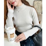 ボトルネックラメニットプルオーバ 12G | moment+ | 詳細画像8 