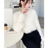 クルーネックショート丈ロングフェザーニットプルオーバー | moment+ | 詳細画像13 