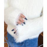 クルーネックショート丈ロングフェザーニットプルオーバー | moment+ | 詳細画像8 