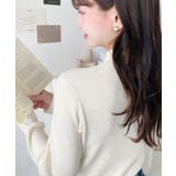 ラインストーンハイネックリブニットプルオーバー | moment+ | 詳細画像14 