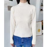 ラインストーンハイネックリブニットプルオーバー | moment+ | 詳細画像15 