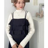 ラインストーンハイネックリブニットプルオーバー | moment+ | 詳細画像8 