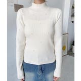 パールハイネックリブニットプルオーバー | moment+ | 詳細画像16 