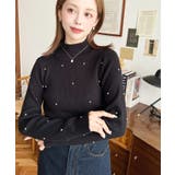 パールハイネックリブニットプルオーバー | moment+ | 詳細画像23 