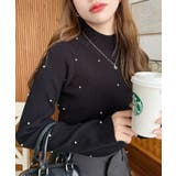 パールハイネックリブニットプルオーバー | moment+ | 詳細画像29 